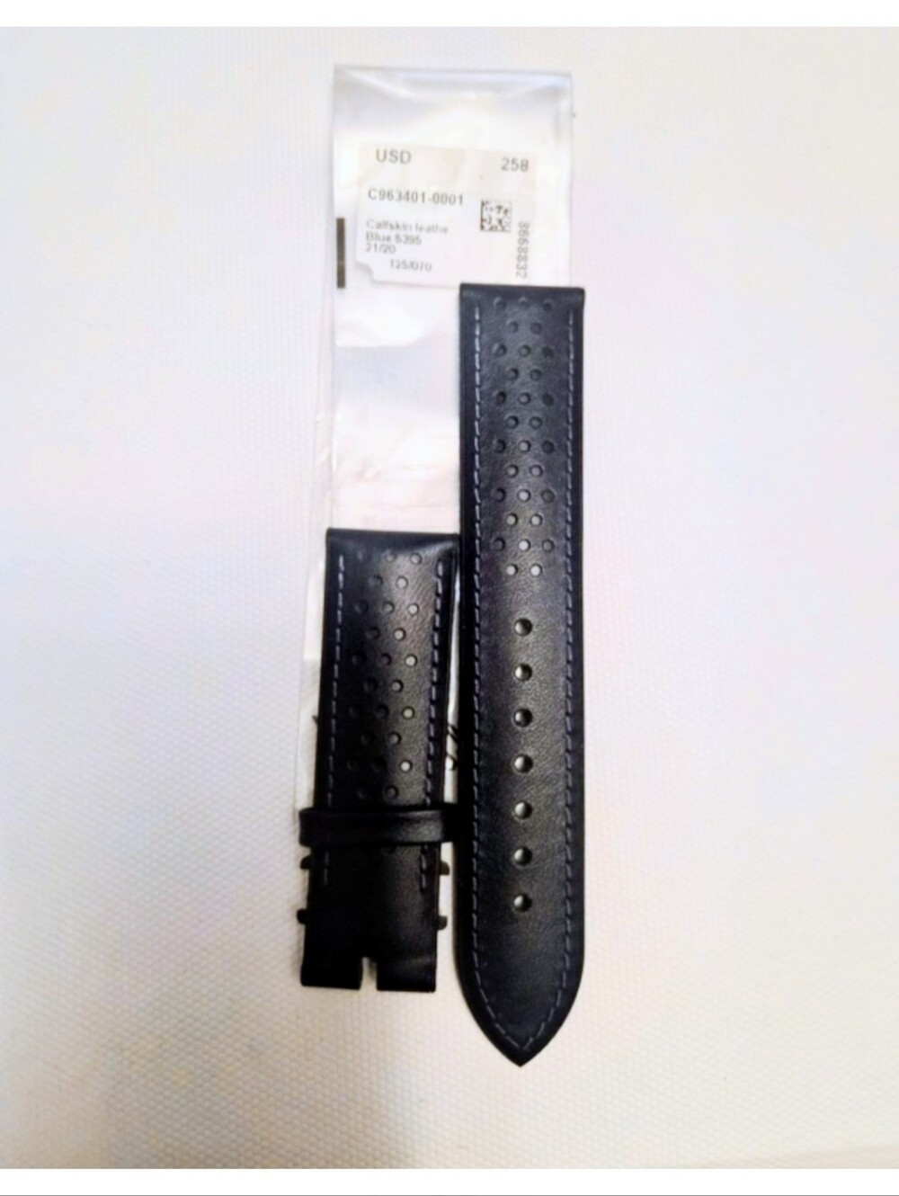 Chopard Blue Calfskin Leather Watch Strap New